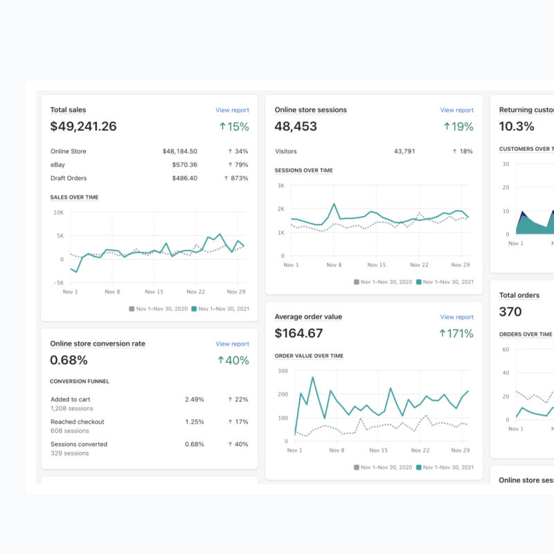 Professionelle Webshop-Erstellung - Analytik