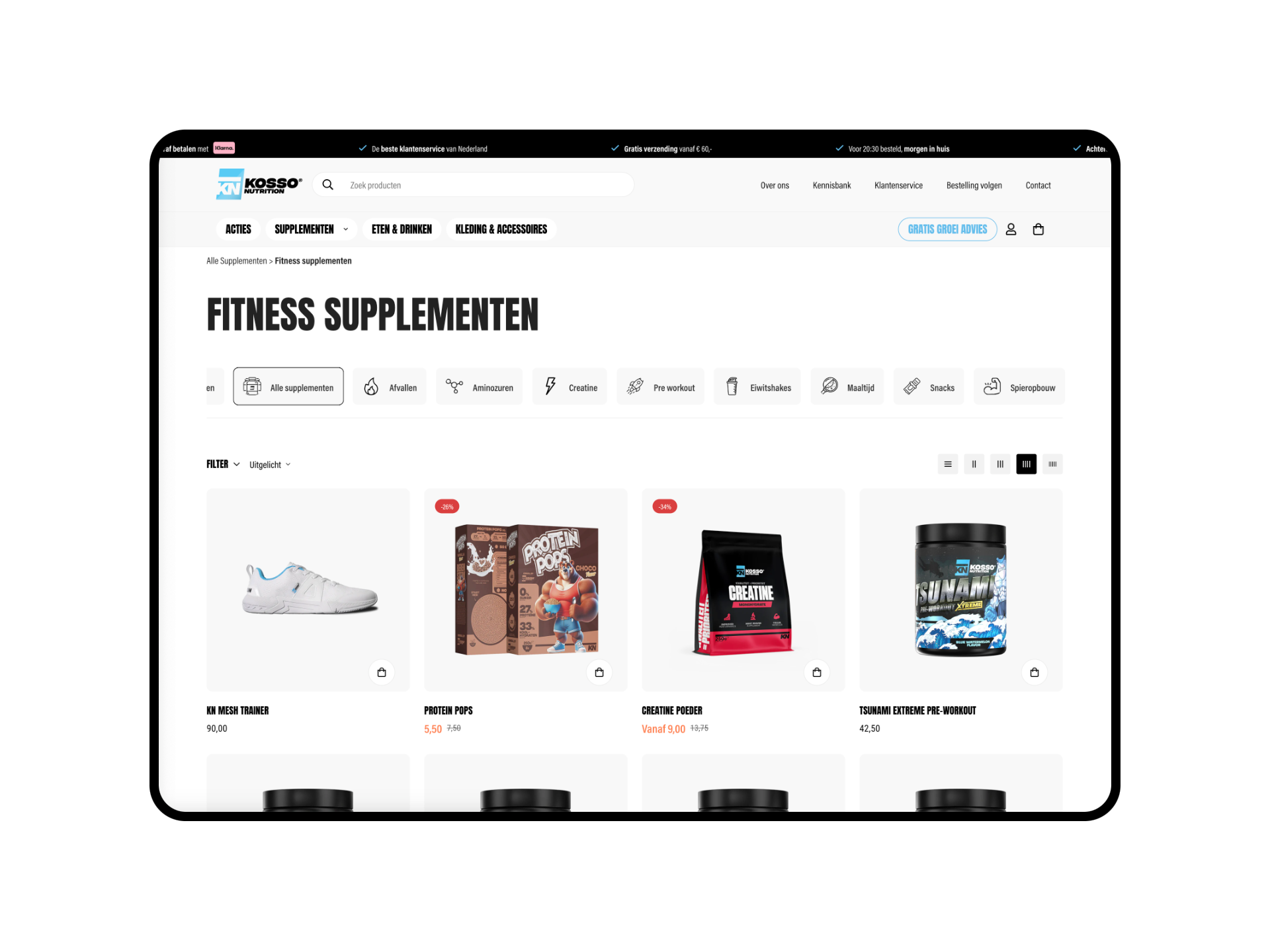 Kosso Nutrition Website